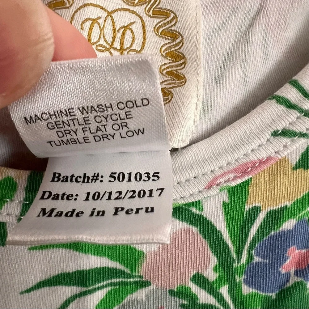 The Beaufort Bonnet Company Pink and Green Floral Nightgown